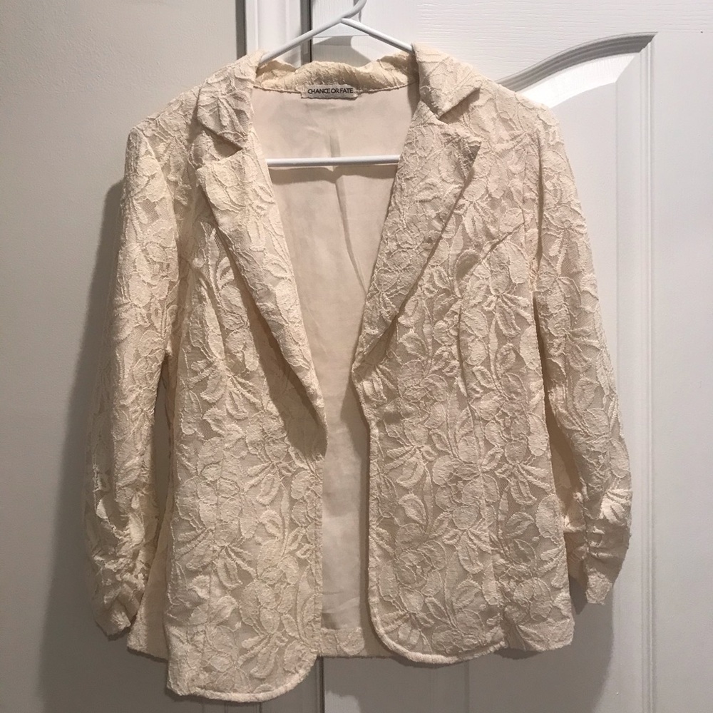 Lace blazer